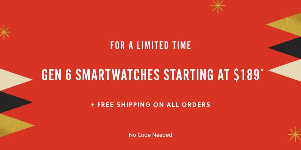 Shop Cyber Week 2022 Deals & Sales. Our Best Tech Deal This Year with Fossil Gen 6 Smart Watches Starting at a New Low Price of $189. Receive Free Shipping on all Orders. Prices as marked.